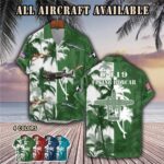 c 119 flying boxcar c119aircraft palm tree pocket hawaiian shirt te3bu