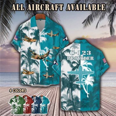 c 123 provider c123aircraft palm tree pocket hawaiian shirt 69k0q