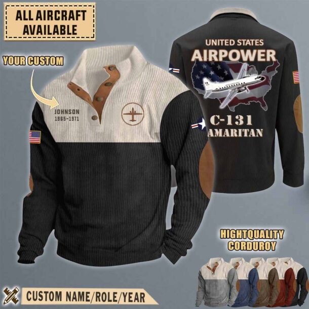 c 131 samaritan c131aircraft stand collar sweatshirt 9qclr