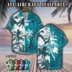 c 23 sherpa c23aircraft palm tree pocket hawaiian shirt tkkf9