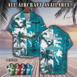 c 46 commando c46aircraft palm tree pocket hawaiian shirt pb0hw