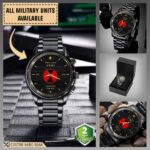 C Company 1-32 infantry, 7th ID_Military Black Wrist Watch