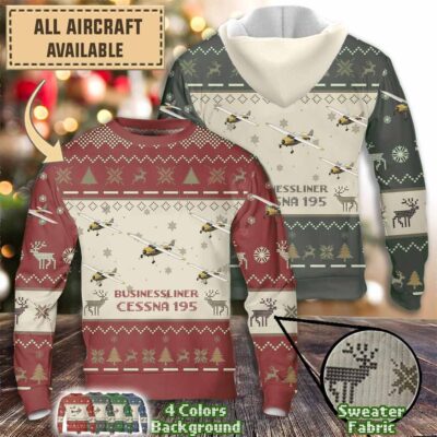 cessna 195 businesslineraircraft sweater 7n8az