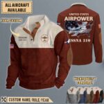 cessna 310aircraft stand collar sweatshirt bxwk3