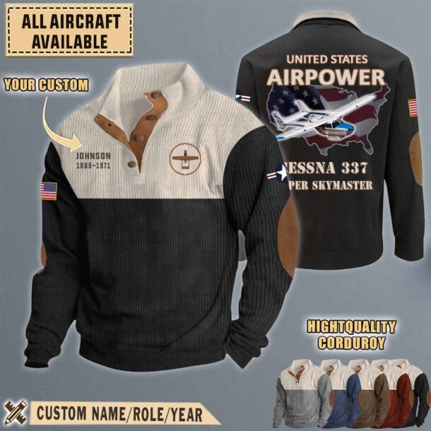 cessna 337 super skymasteraircraft stand collar sweatshirt ytnon
