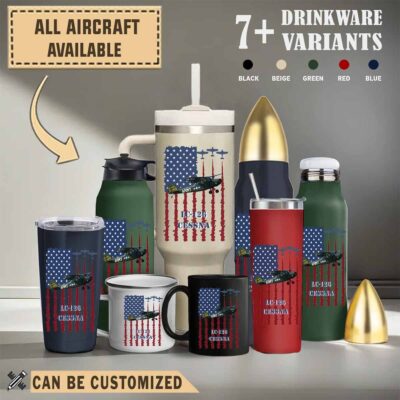 cessna lc 126 lc126flag aircraft drinkware collection xbeyu
