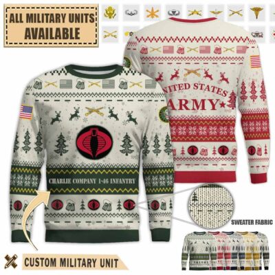 charlie company 1 46 infantrypremium ugly sweater cnnf8