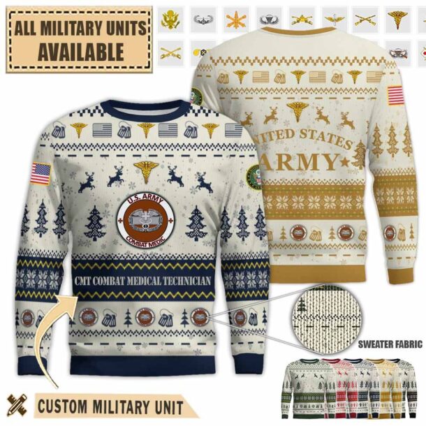 cmt combat medical technicianpremium ugly sweater rsnl8