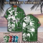 consolidated pb2y coronadoaircraft palm tree pocket hawaiian shirt 0d4i9