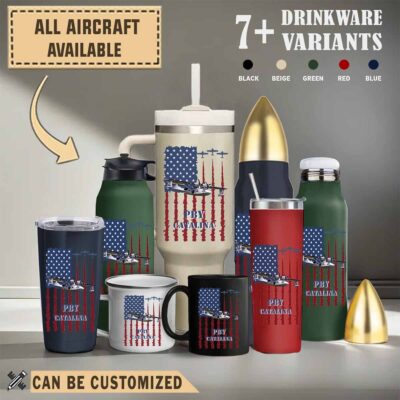 consolidated pby catalinaflag aircraft drinkware collection m5h3h