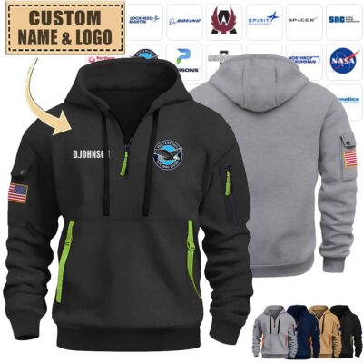 custom military industrypremium quarter zip hoodie zfr7u