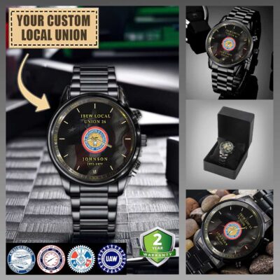 custom union localblack wrist watch x7xbh