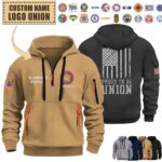 custom union localflag premium quarter zip hoodie qz6uq