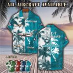 de havilland canada dhc 7 dhc7aircraft palm tree pocket hawaiian shirt k3nep