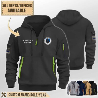 delaware county law enforcement memorial foundation dclemf papremium quarter zip hoodie 0omrx