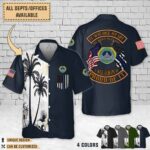 Des Moines Police Department IA_Dual Flag Hawaiian Shirt