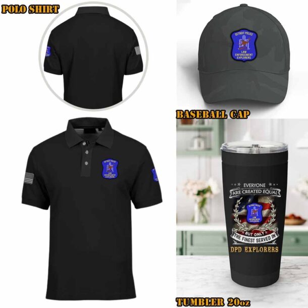 detroit police law enforcement explorers micotton shirts o8xez
