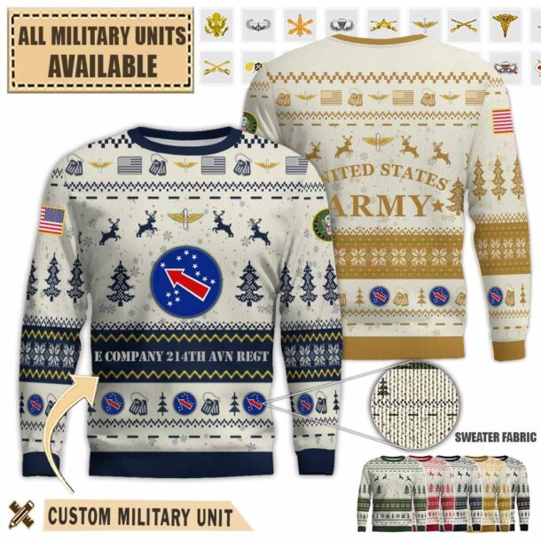 e company 214th avn regtpremium ugly sweater 92ws4