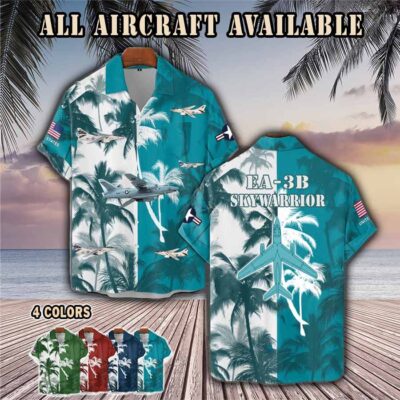 ea 3b ea3baircraft palm tree pocket hawaiian shirt cylsl