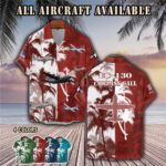 ec 130 compass call ec130j ec130h ec130eaircraft palm tree pocket hawaiian shirt xmk0g