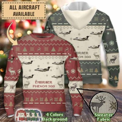 embraer phenom 300aircraft sweater etlvw