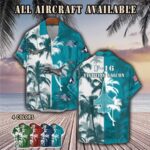 f 16 fighting falcon f16aircraft palm tree pocket hawaiian shirt tkv8o