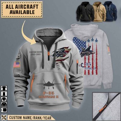 f 35 lightning ii f35quarter zip hoodie aop polo tshirt ketw1