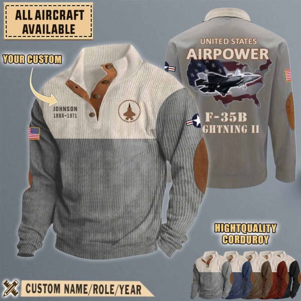 f 35b lightning ii f35baircraft stand collar sweatshirt vnsq3
