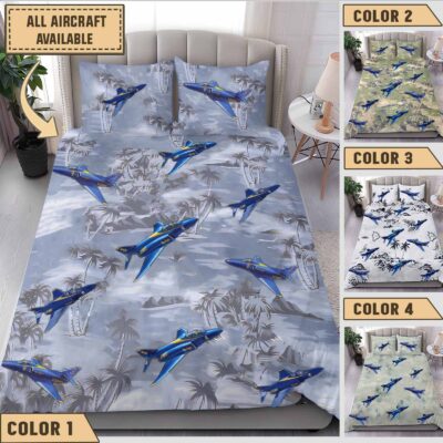f 4j phantom ii us navy blue angels f4jaircraft bedding collection a53jm