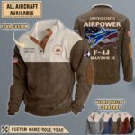 f 4j phantom ii us navy blue angels f4jaircraft stand collar sweatshirt m326v