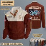 f 84f thunderstreak f84faircraft stand collar sweatshirt 4cem8