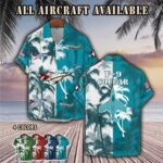 f 9 cougar f9aircraft palm tree pocket hawaiian shirt 1dy73