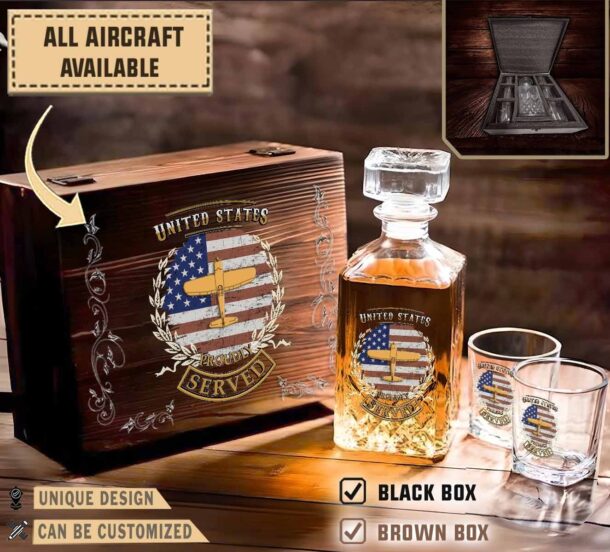 f4u corsairaircraft decanter set ez37q