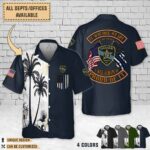 Graham County Sheriff's Office NC_Dual Flag Hawaiian Shirt