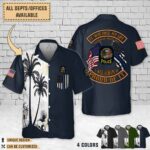 Greenwich Police Department CT_Dual Flag Hawaiian Shirt