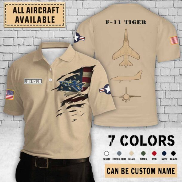 grumman f 11 tiger f11aircraft aop shirts v5tzo