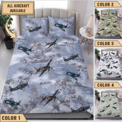 grumman f8f bearcataircraft bedding collection ztdw4