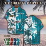 grumman g 73 mallard g73aircraft palm tree pocket hawaiian shirt 82xy7