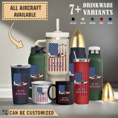 grumman g 73 mallard g73flag aircraft drinkware collection 8bvyp