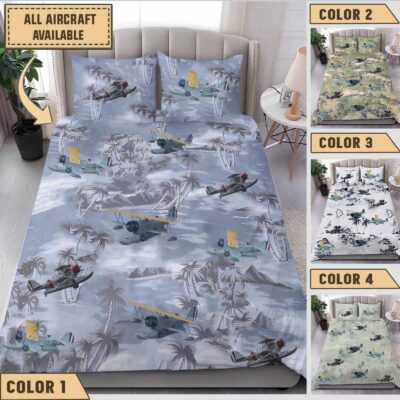 grumman j2f duckaircraft bedding collection 6lfd2