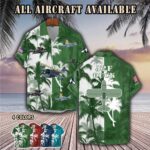 grumman j2f duckaircraft palm tree pocket hawaiian shirt rchnr