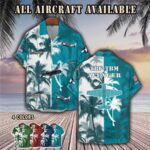 grumman tbf  tbm avengeraircraft palm tree pocket hawaiian shirt x99to