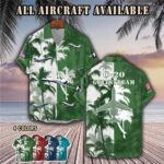 gulfstream c 20 c20aircraft palm tree pocket hawaiian shirt ad64z