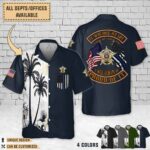 Harrison County Sheriff’s Office TX_Dual Flag Hawaiian Shirt