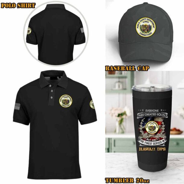 hawaii department of public safety hicotton shirts xd849
