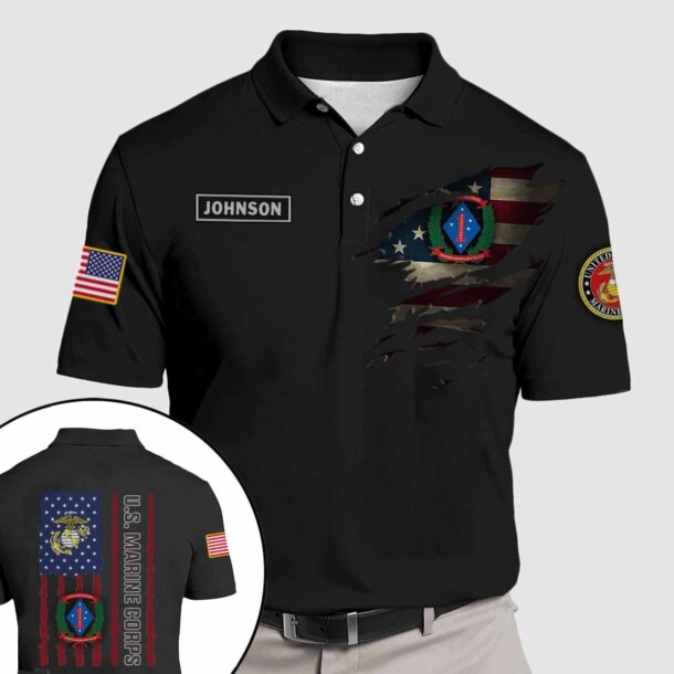 headquarters battalion 1st marine divisionquarter zip hoodie aop polo tshirt gmurx