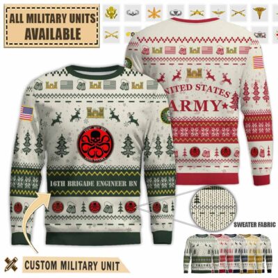 hhc 16th beb 16th brigade engineer battalionpremium ugly sweater 46fju
