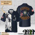 Illinois State Police IL_Dual Flag Hawaiian Shirt