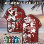 kc 130j hercules kc130j usmcaircraft palm tree pocket hawaiian shirt 6rs4z