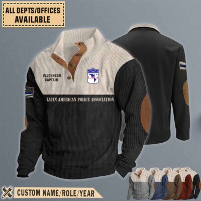 lapa latin american police associationstand collar sweatshirt z9q6x